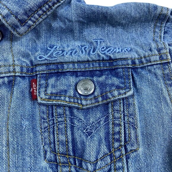 Vintage 90s Levi Strauss “My First Levi” Denim Jean Jacket Kids Size 3T - Picture 2 of 11